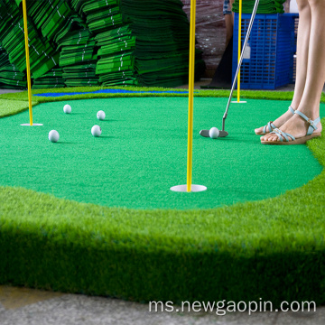 Golf Mat Mini Custom Menempatkan Luar Hijau
